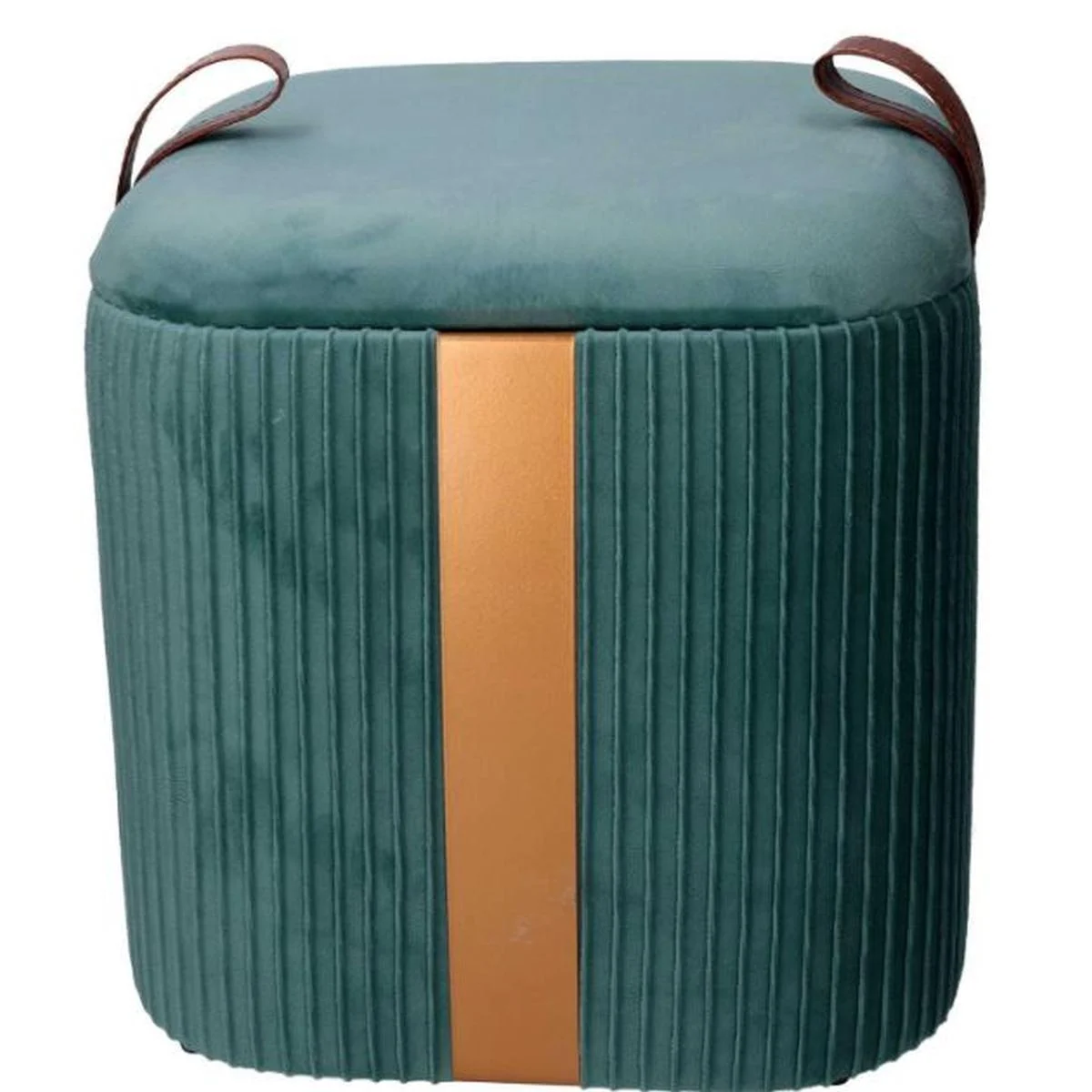 Pouf Velluto Cubo Verde Salvia Apribile cm.28x28x27