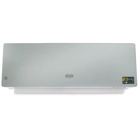 ARGO StufaTermoventilatore Ceramico Con Display A Led Da Parete Chic White