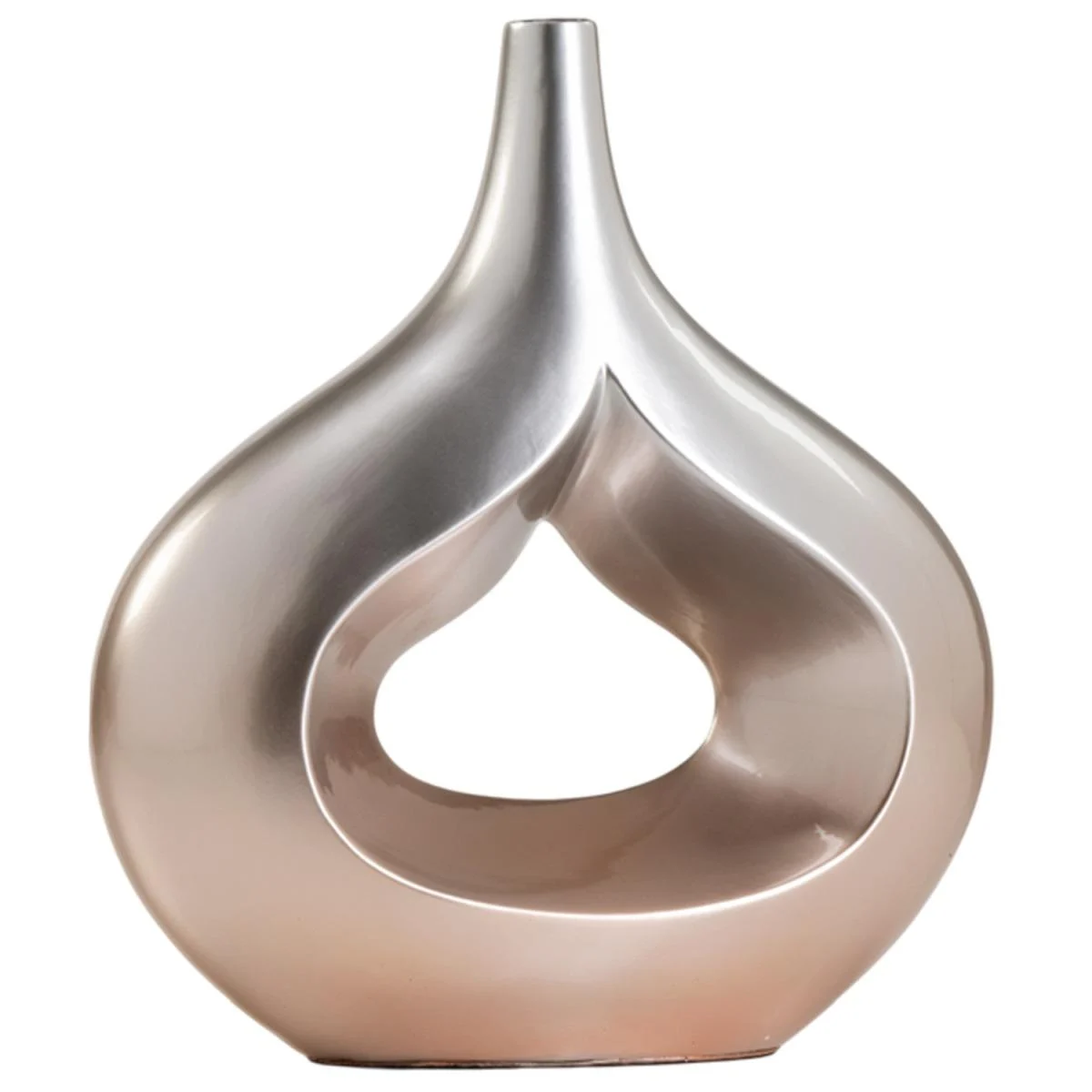 Vaso Ceramica Goccia Ombre d'Oro cm.36x40