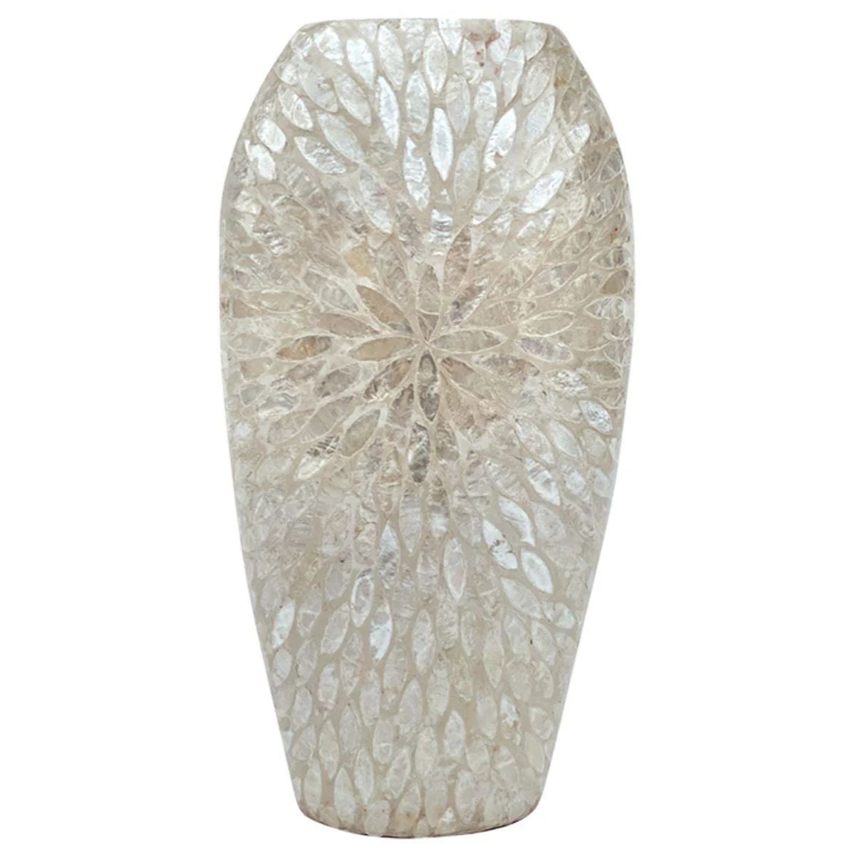 Vaso Ceramica Petali Bianco cm.24x49