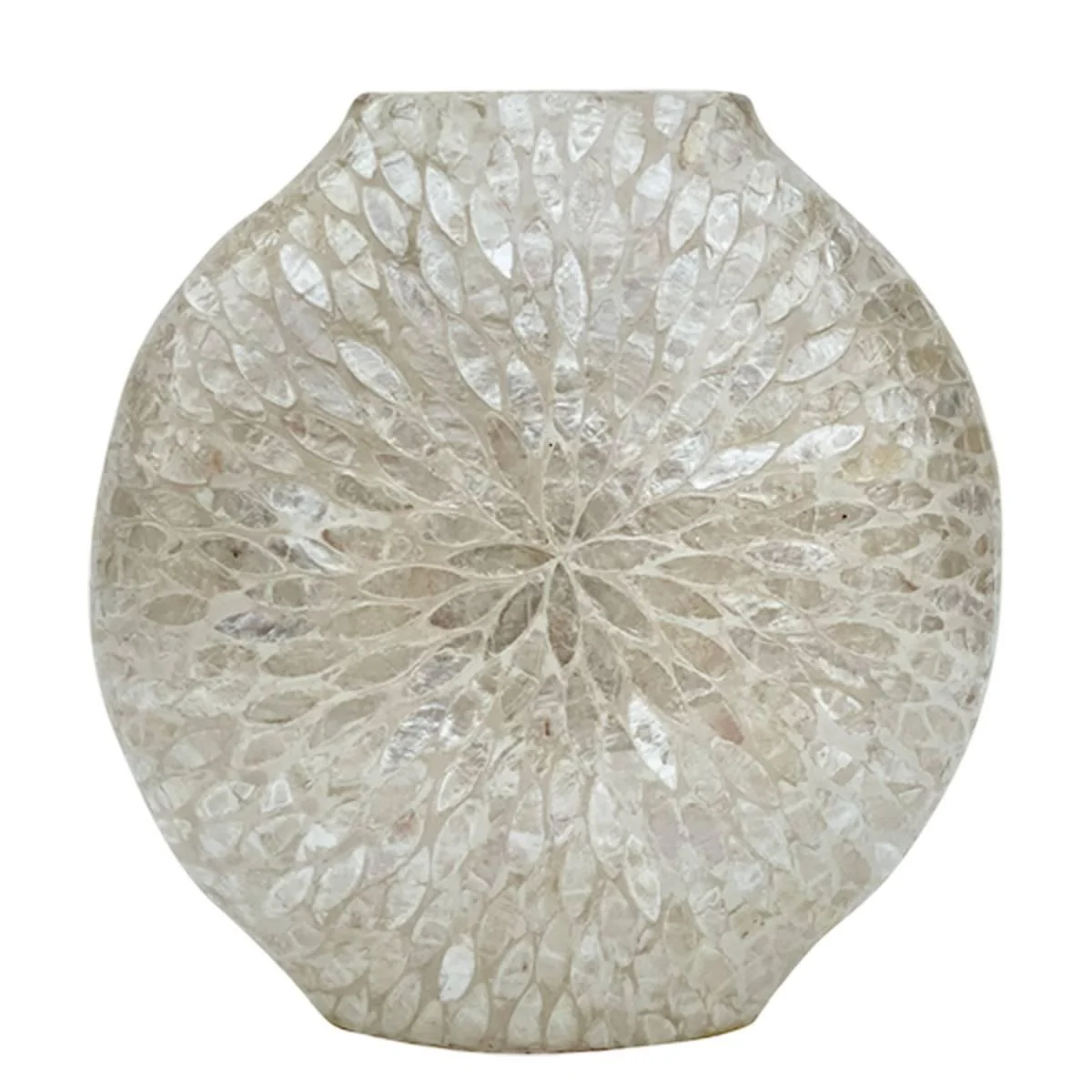 Vaso Ceramica Petali Bianco cm.39x40