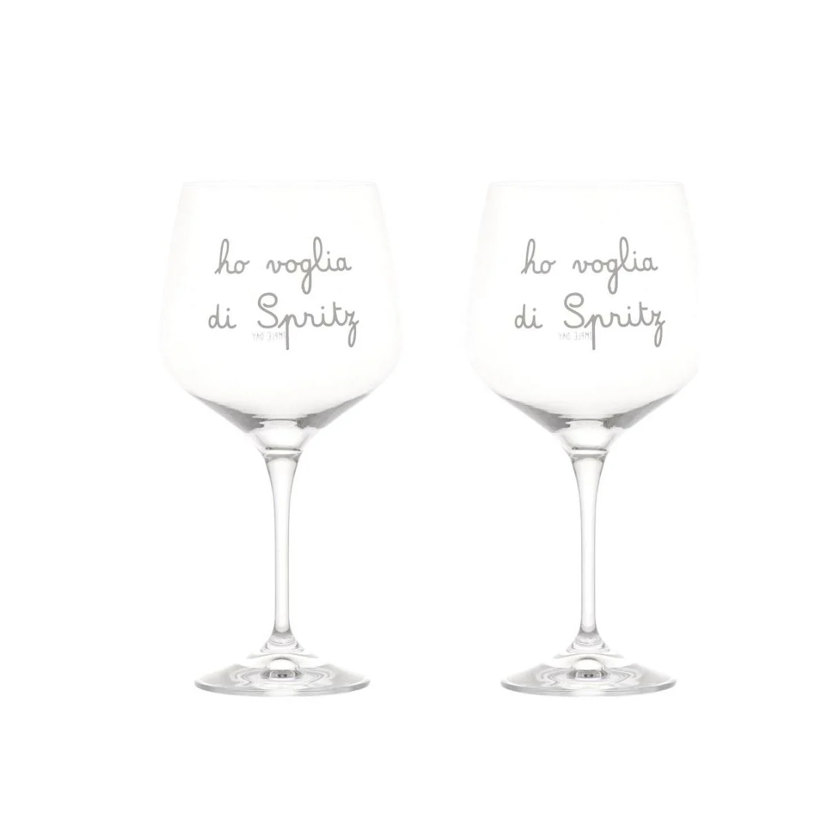 Bicchiere Vetro p2 Calice ho Voglia di Spritz Simple Day