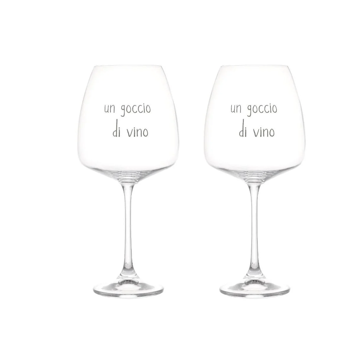Bicchiere Vetro p2 Calice Vino Goccio Vino Simply Day