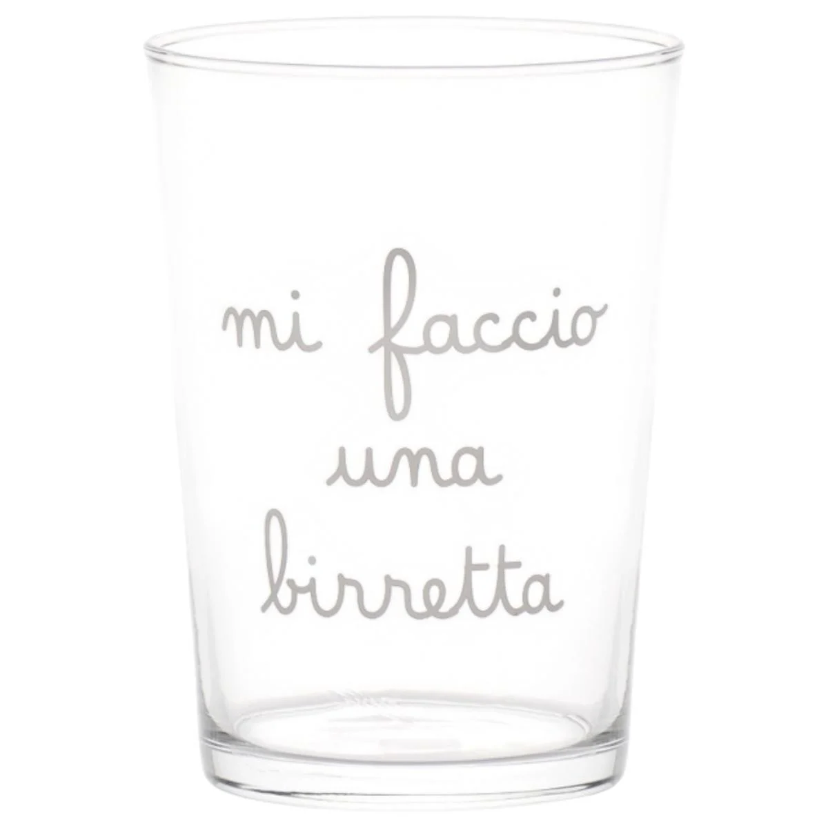 Bicchiere Vetro p1 Birra Simple Day Mi Faccio una Biretta ml.500