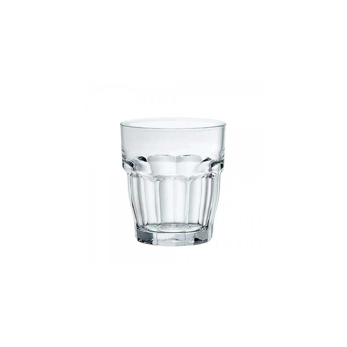Bicchieri Vetro Set pz.4 Acqua Rock ml.270