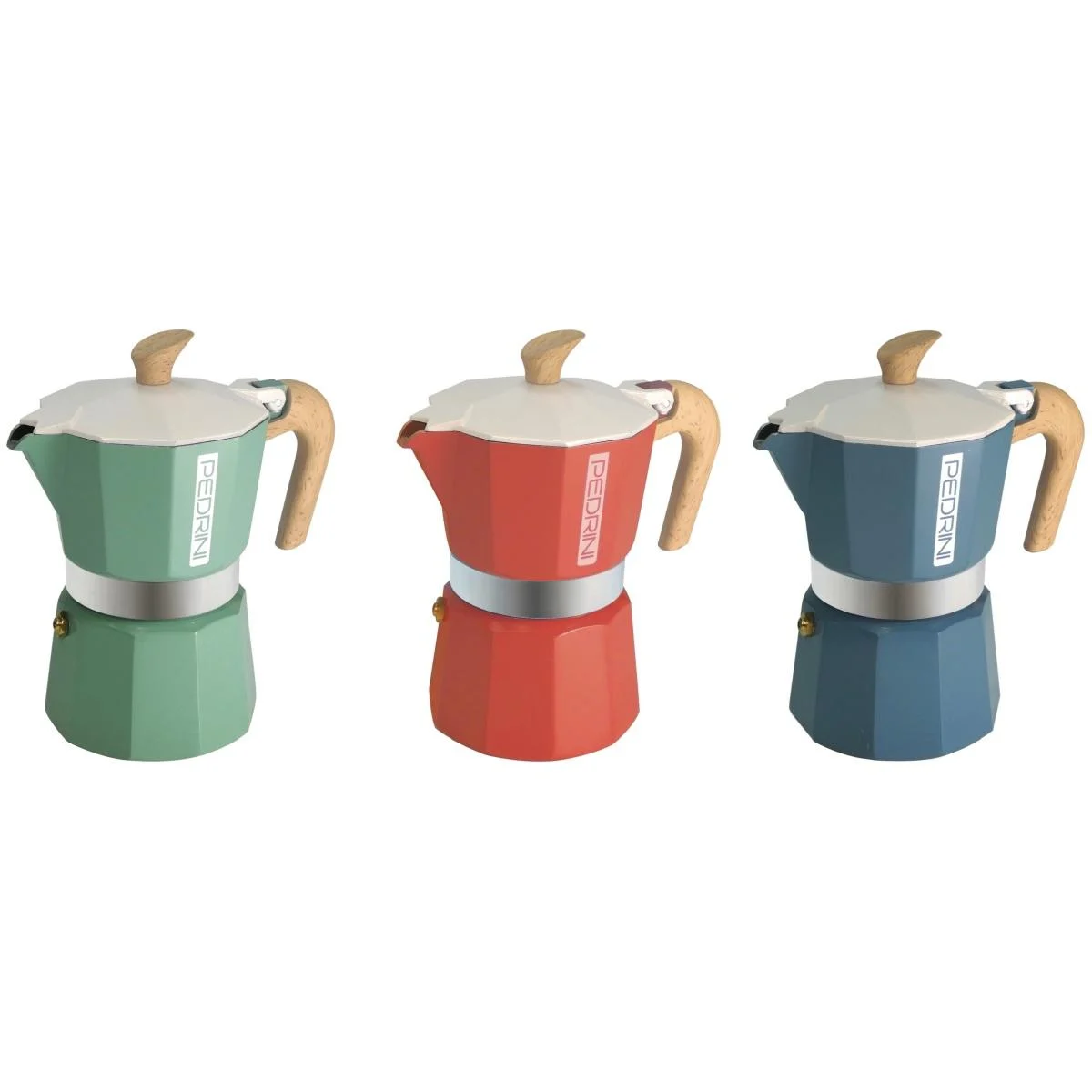 Caffettiera Pedrini 6 Tazza My Moka 3 Colori