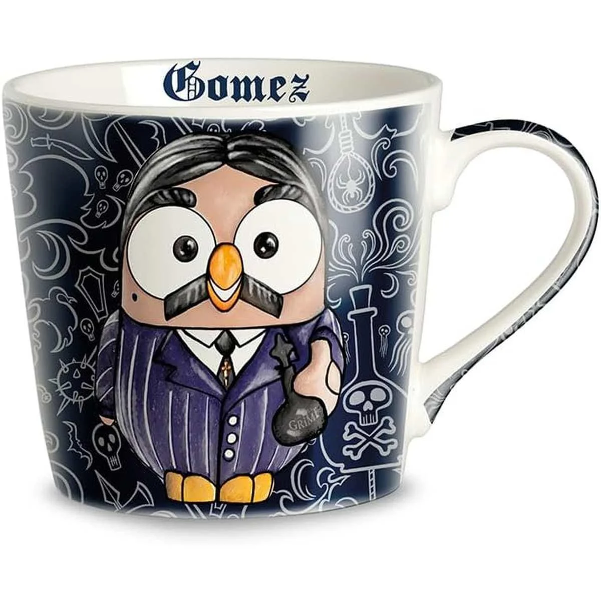 Tazza pz.1 Colazione Mug Porcellana Gomez Addams ml.430