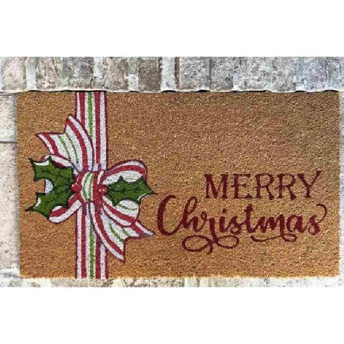Zerbino cm.40x70 Cocco Natale Sagomato Scritta