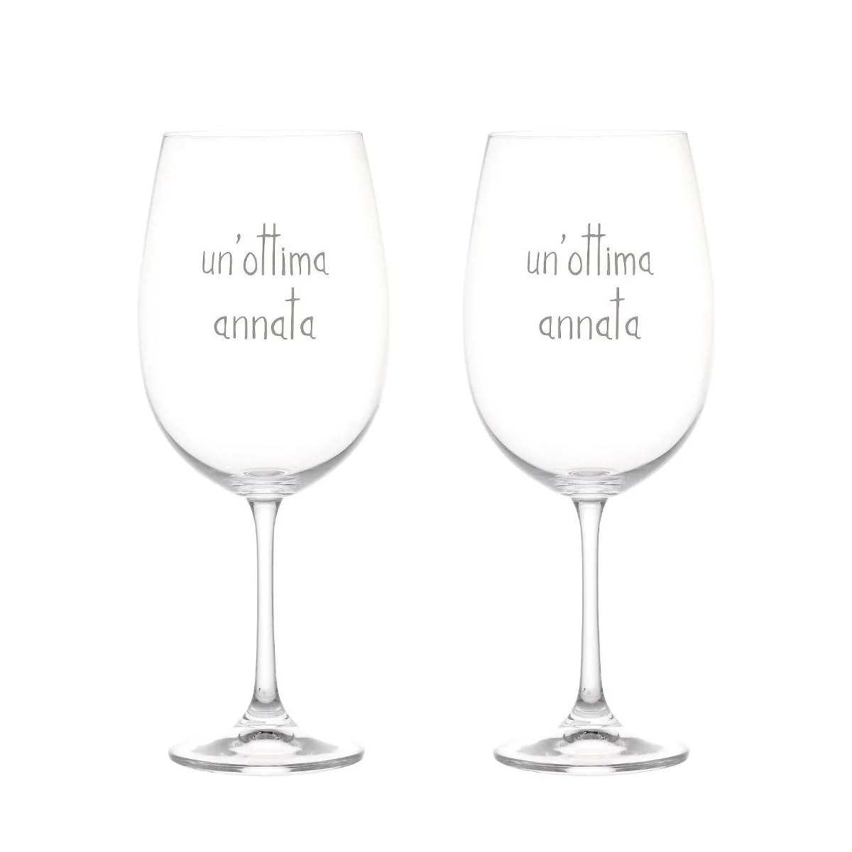 Bicchiere Vetro p2 Calice Vino Ottima Annata Simply Day
