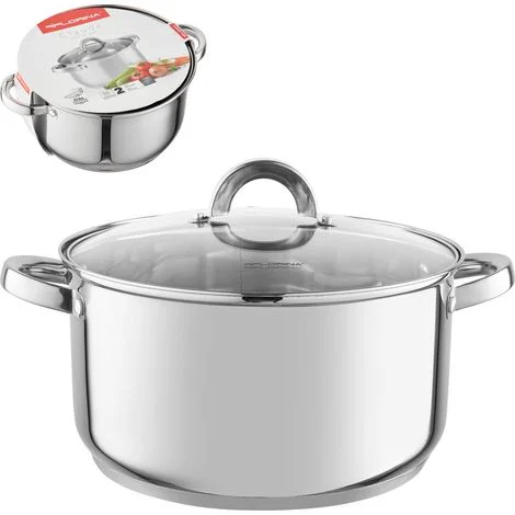 Pentola Florina in acciaio inox da 26 cm con coperchio