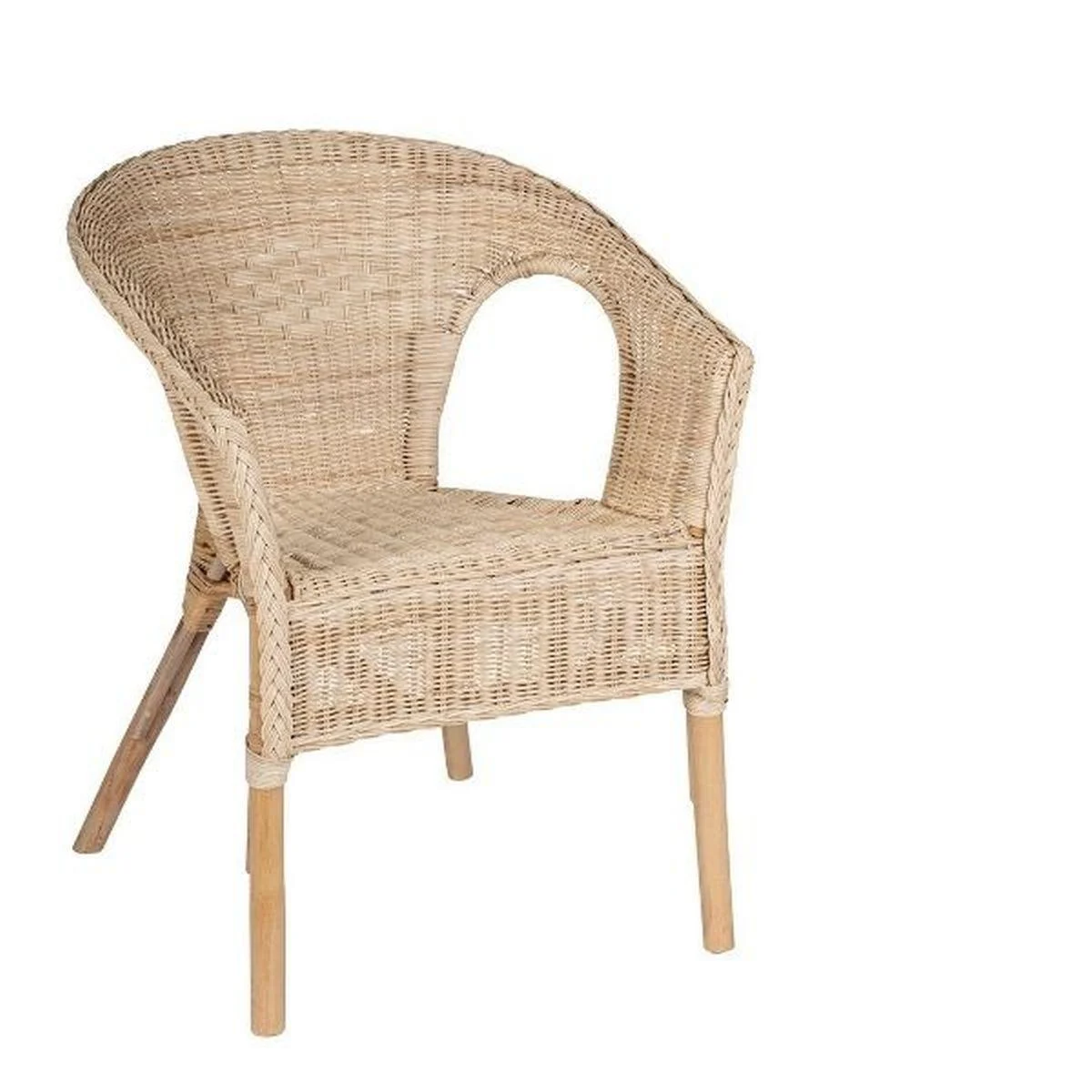 Poltrona Rattan Alliss senza Cuscino cm.74