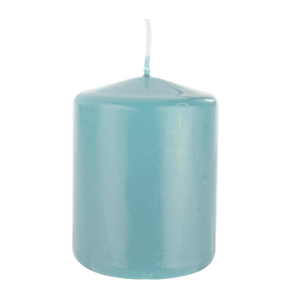 Candela cm.6x8 Cilindrica Turchese