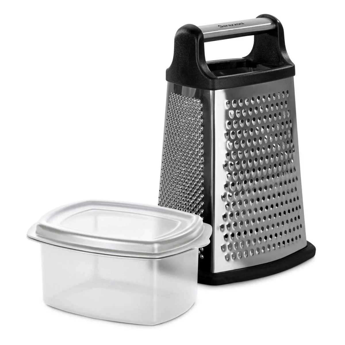Grattugia Inox 4 Lati con Contenitore-700