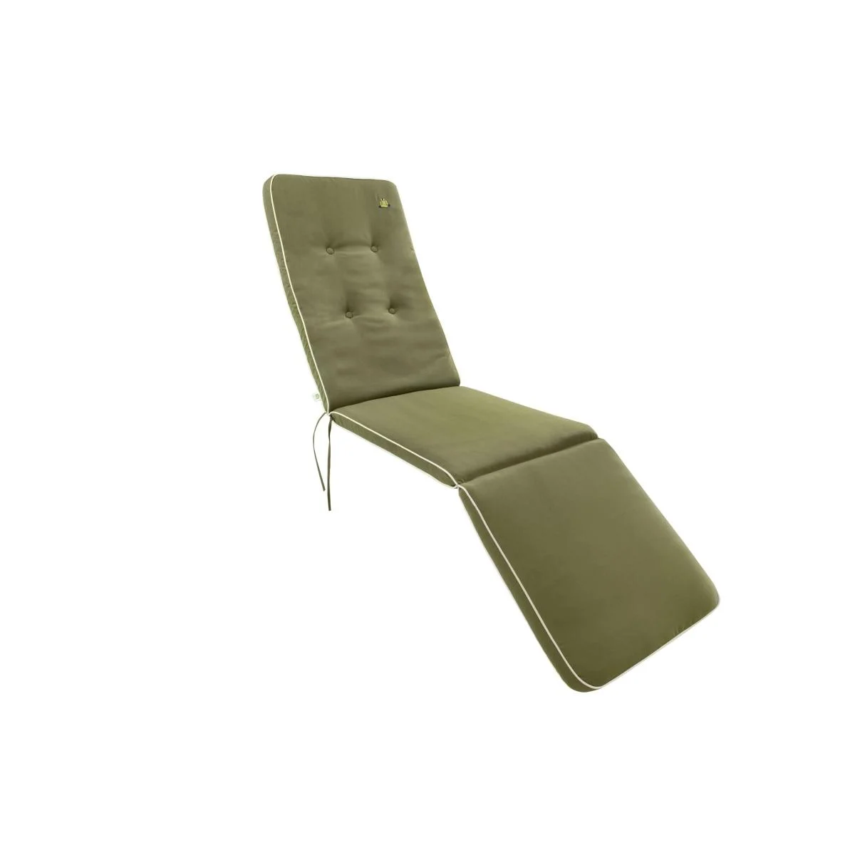 Cuscino Lettino 48x184 Verde con Bordo