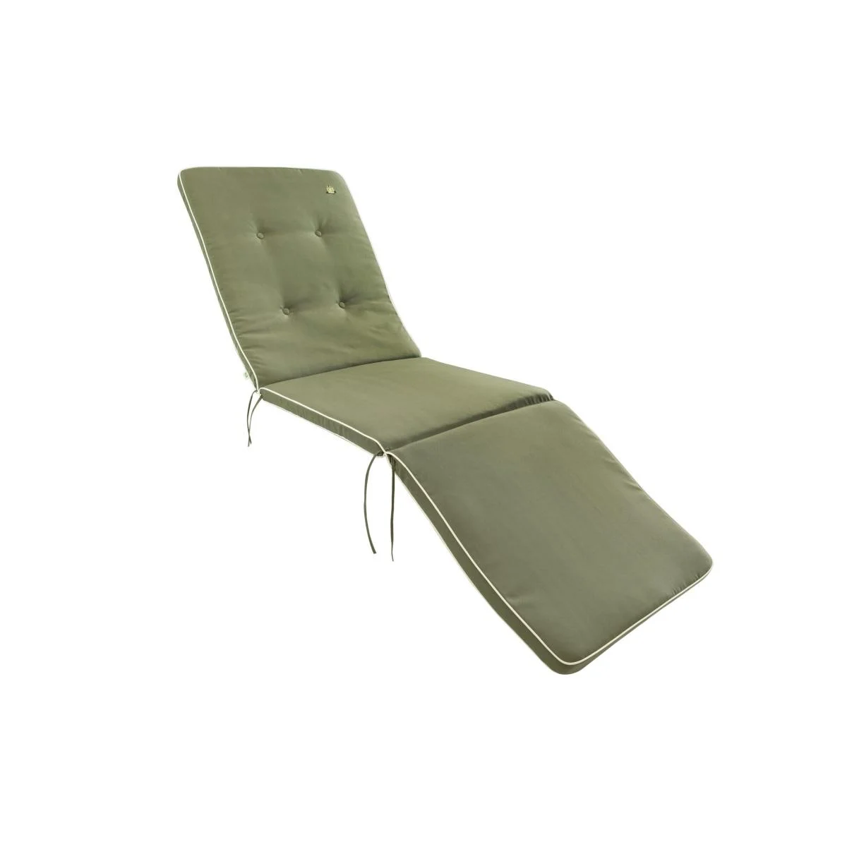 Cuscino Lettino 63X200 Verde con Bordo