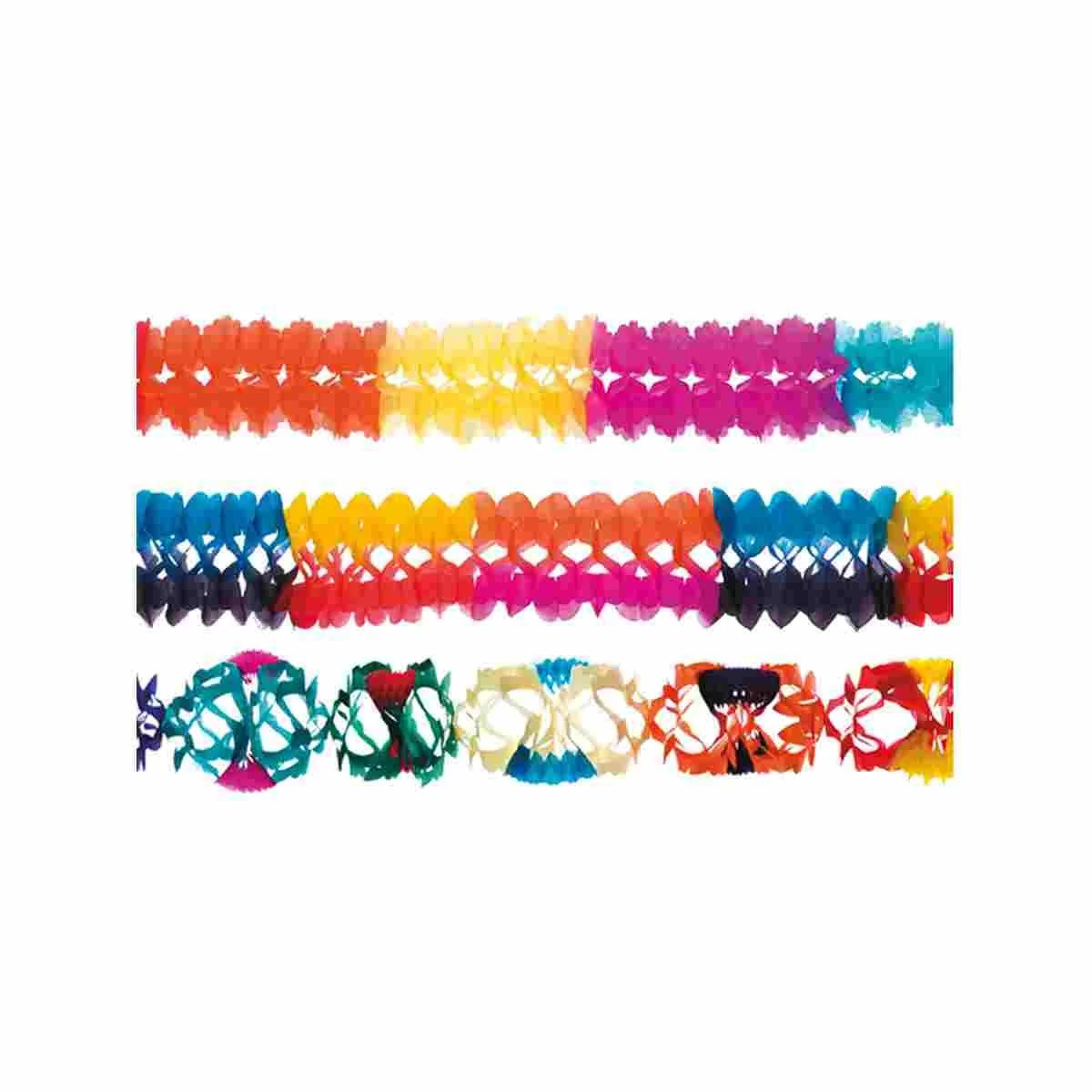 Festone party color mt 3 assoertito 3 modelli