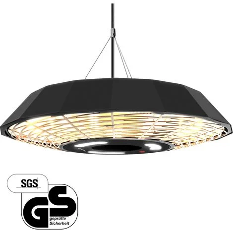TROTEC Stufetta a soffitto di design IR 2010 SCper ambienti fino a 15 m²Potenza termica 2.000 W