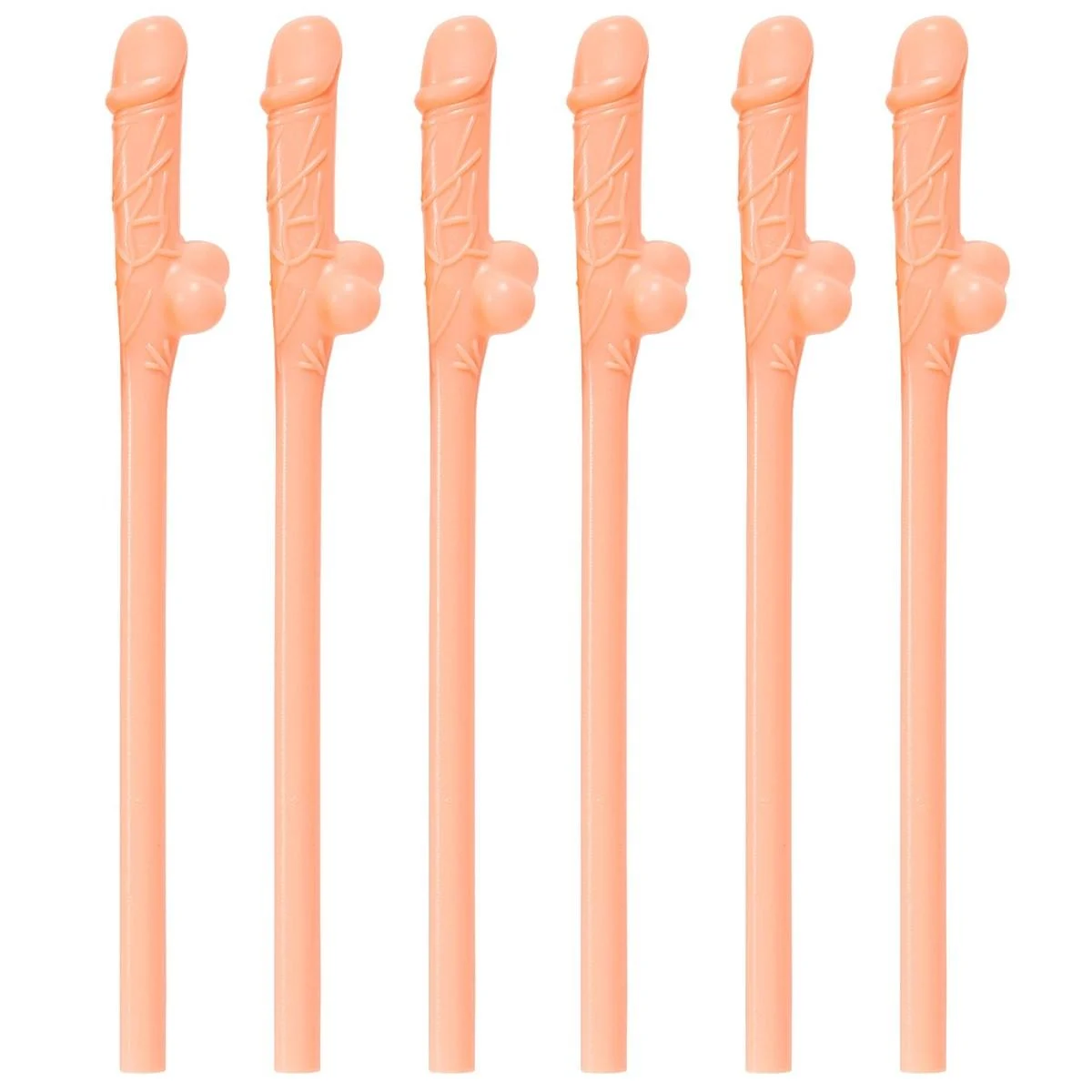 Cannucce pvc pene rosa 6 pz