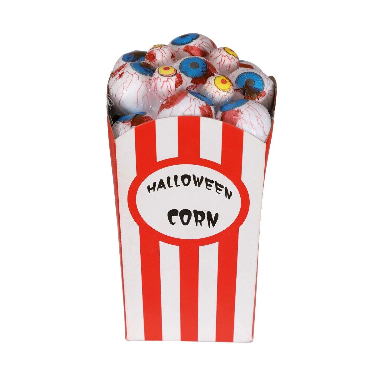 Scatola pop corn occhi insanguinati