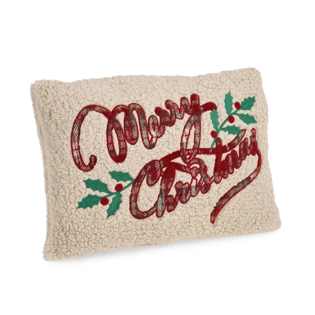 Cuscino Arredo in Tessuto Natale Merry Christmas cm.45x33