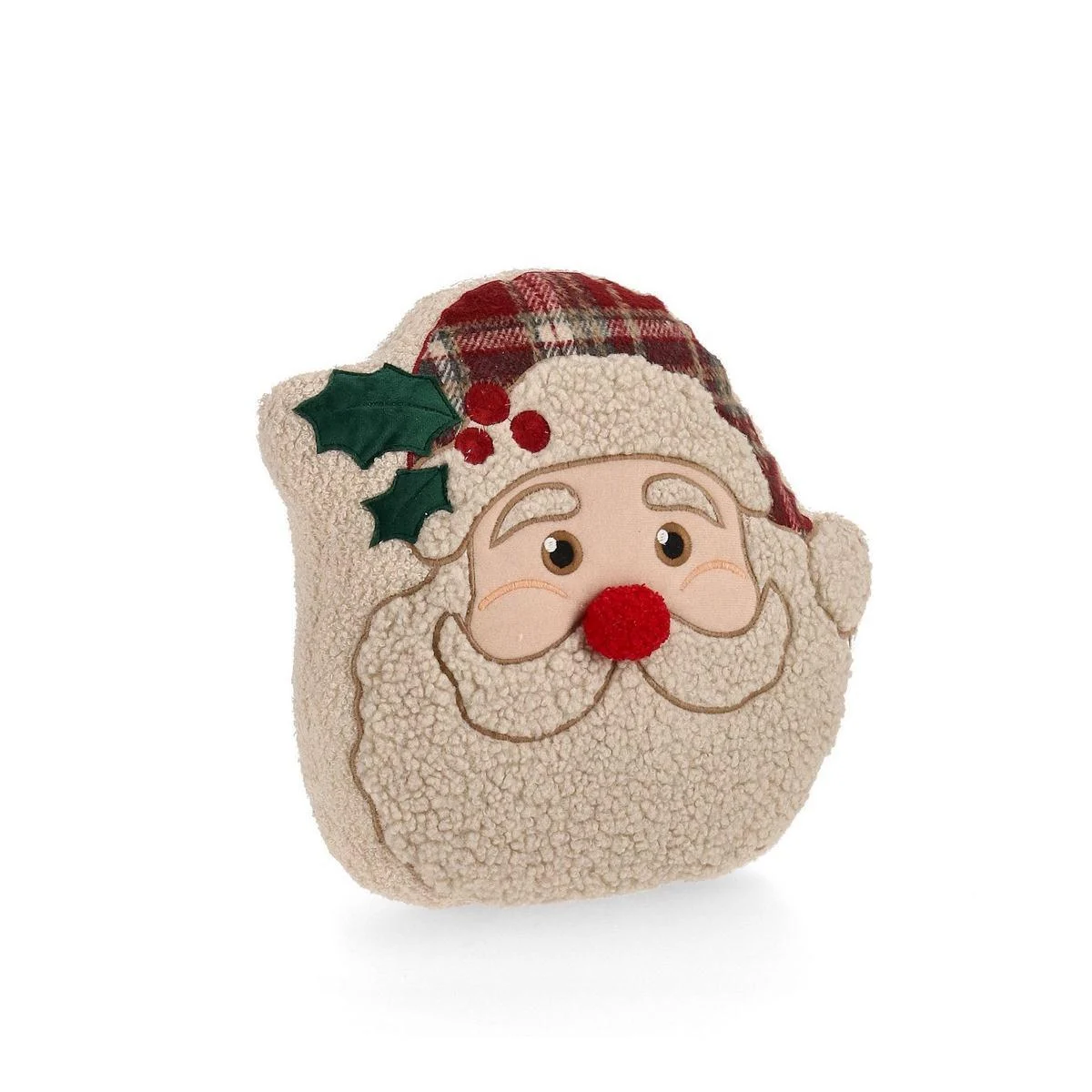 Cuscino Arredo in Tessuto Natale Babbo cm.38x38