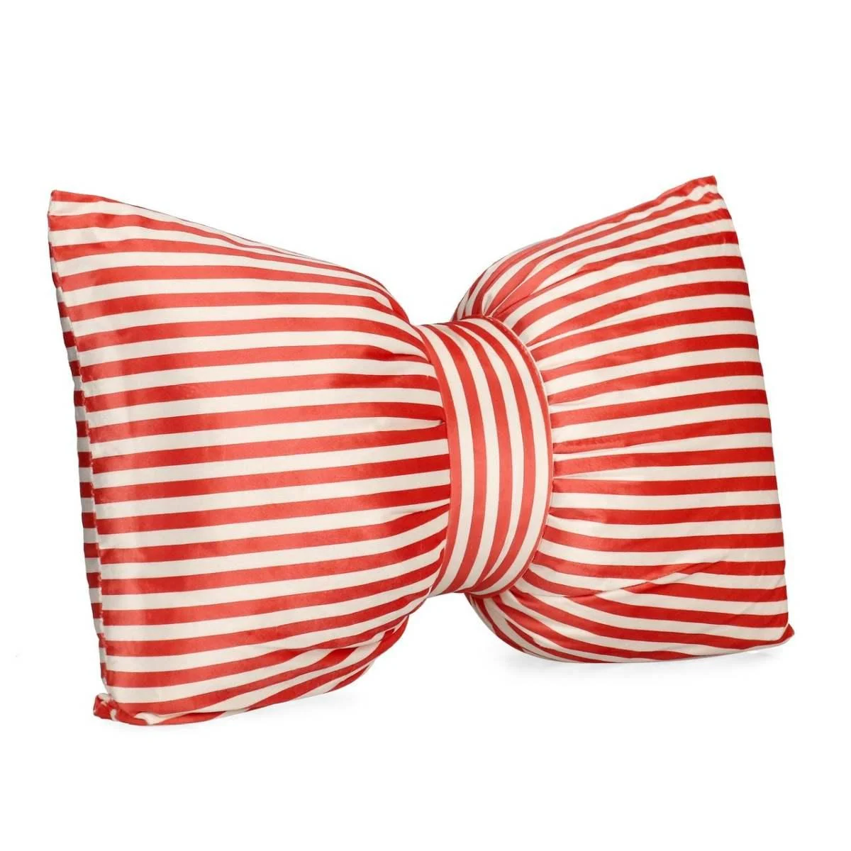 Cuscino Arredo Athel Fiocco Righe Rosso 60x40