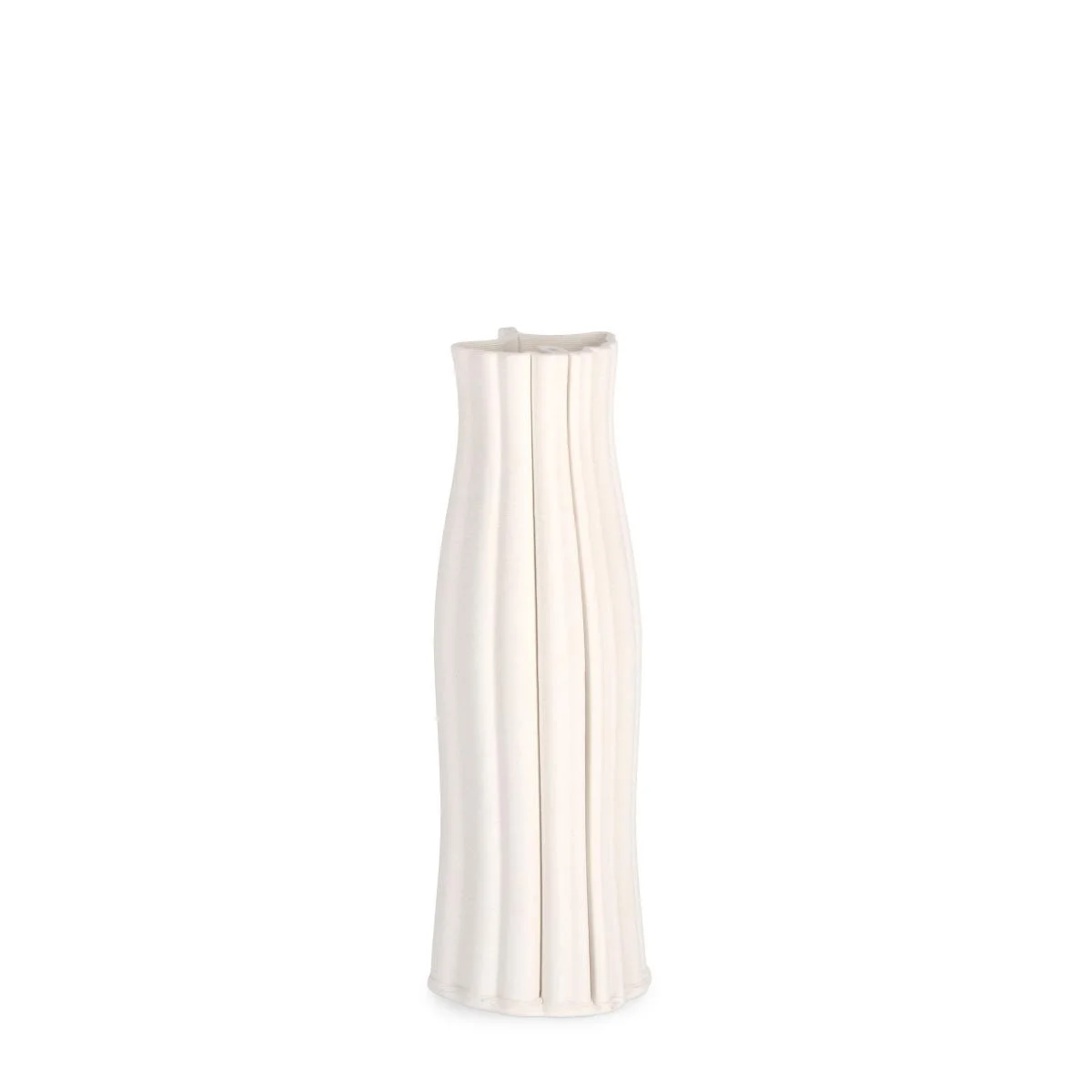 Vaso Ceramica Haylee Bianco cm.9,5x28