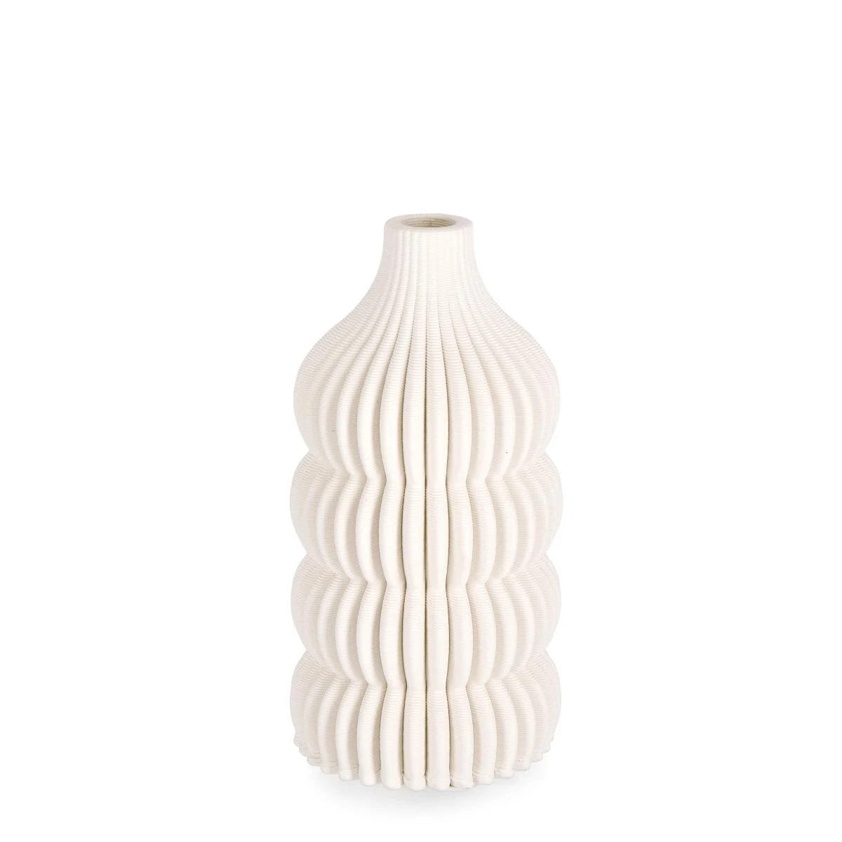 Vaso Ceramica Ilsa Bianco cm.11x20