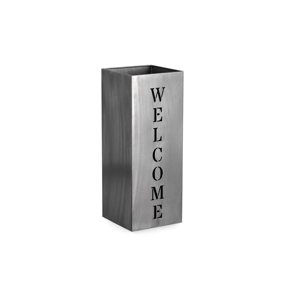 Portaombrelli Metallo Welcome Quadro cm.20x20x52