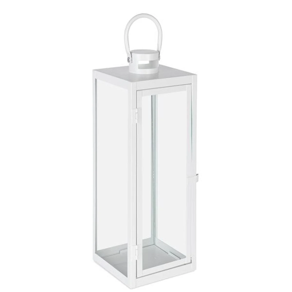 Lanterna Metallo Azenor Bianco cm.14x14x40