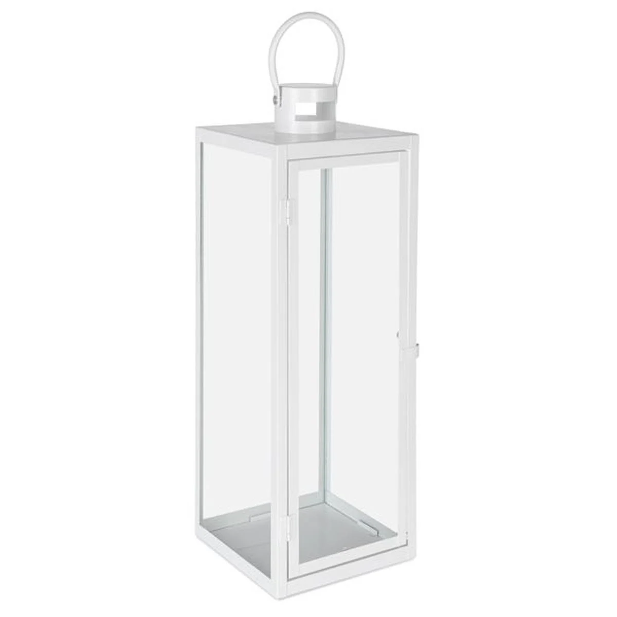 Lanterna Metallo Azenor Bianca cm.18x18x52