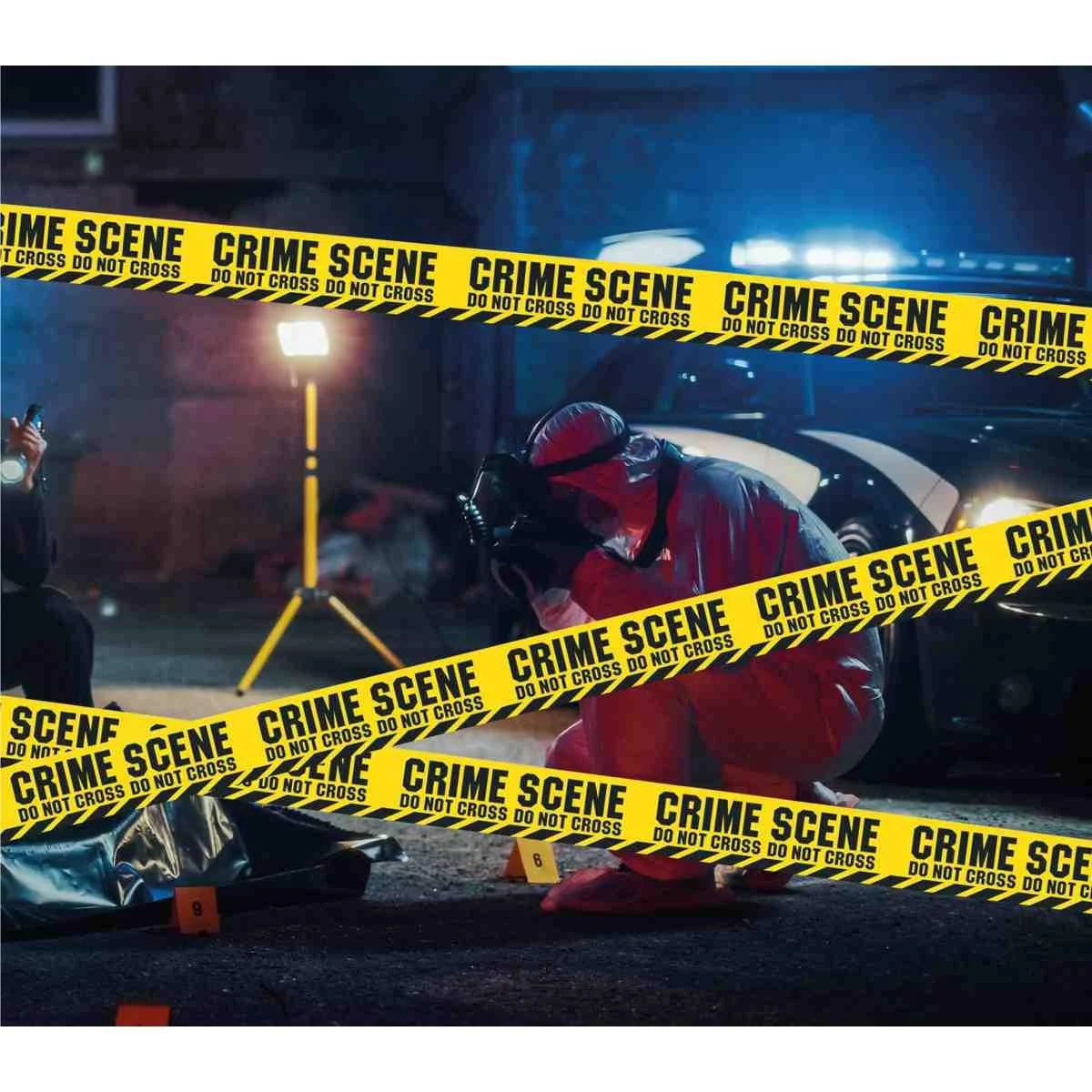 Nastro polizia scena del crimine