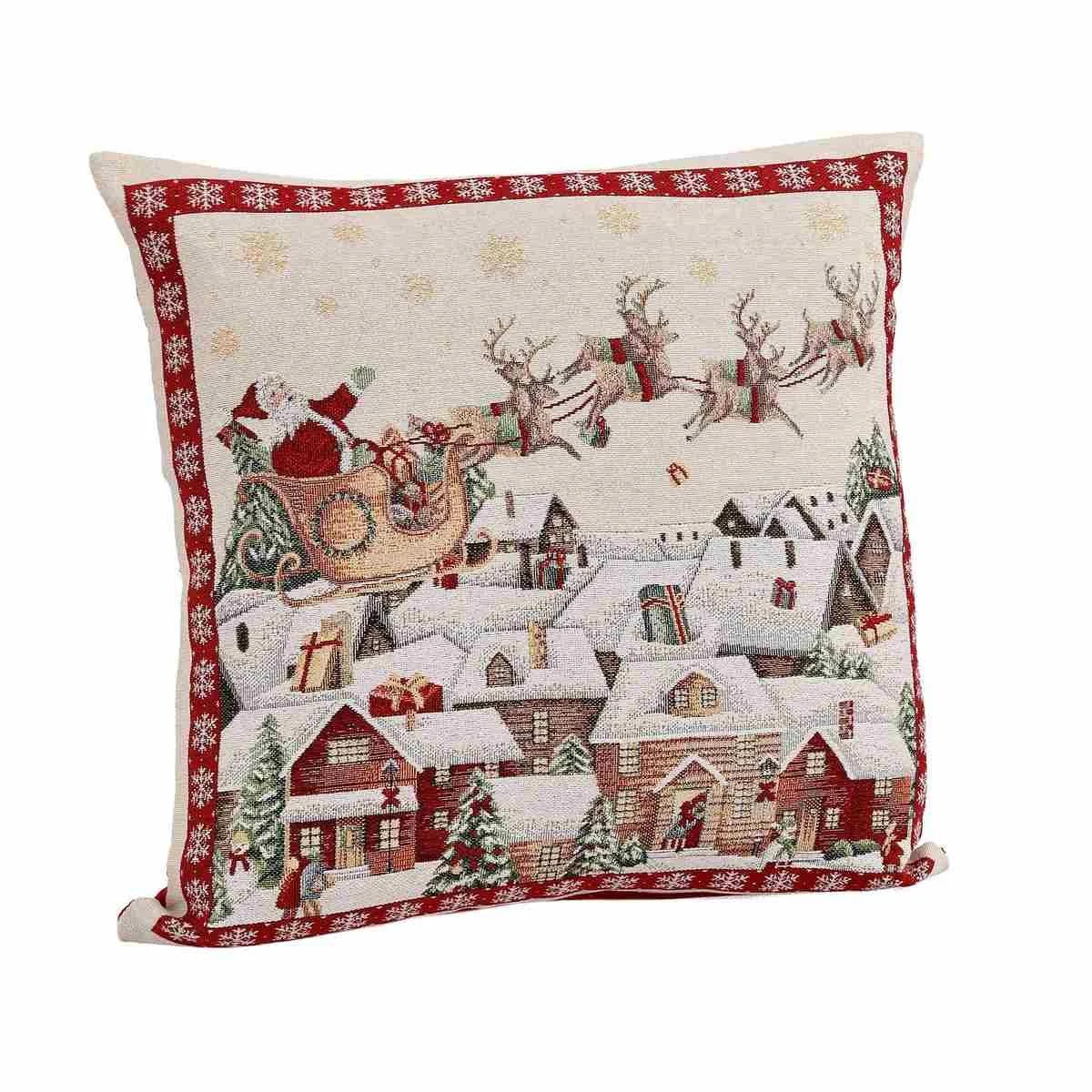 Fodera Cuscino Arredo in Tessuto Natale Lapland cm.45x45