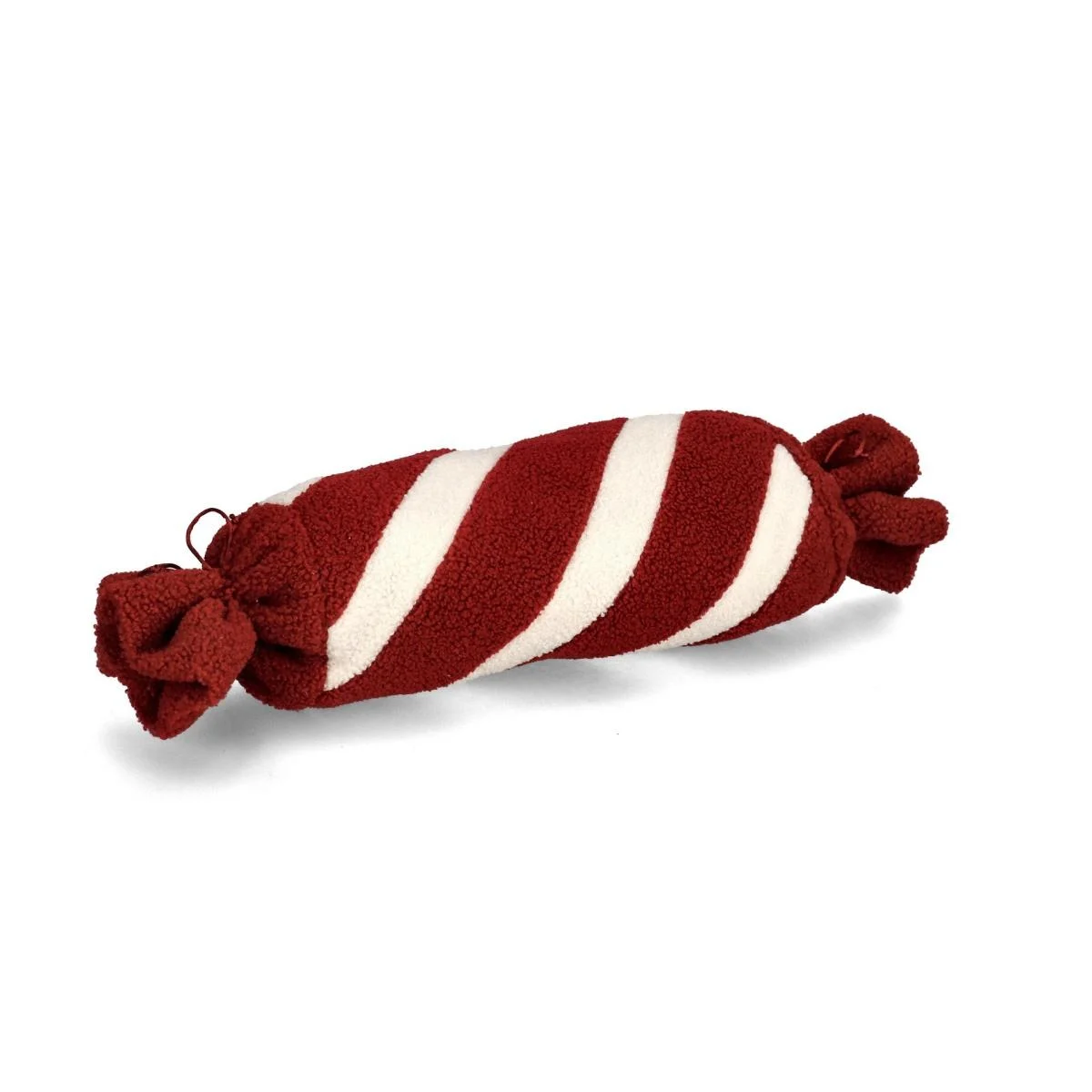 Cuscino Arredo in Tessuto Natale BonBons Caramella Rossa cm.54x13