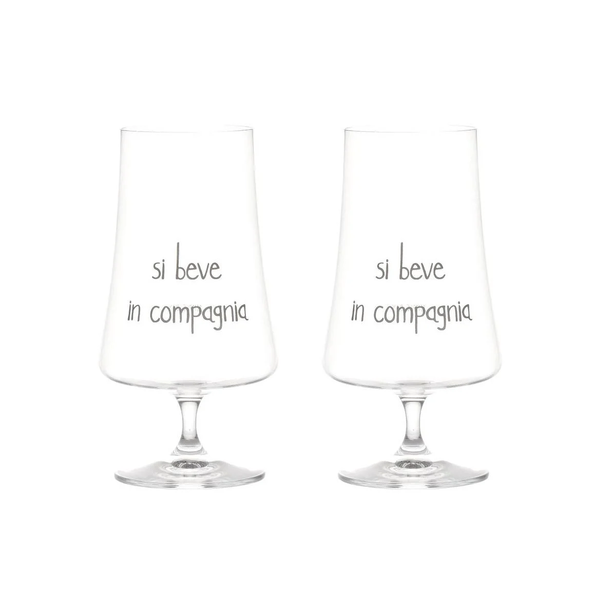 Bicchiere Vetro p2 Birra Simple Day Si Beve in Compagnia ml.550