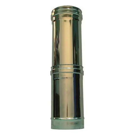 Elemento telescopico canna fumaria DN 140 tubo acciaio inox 316