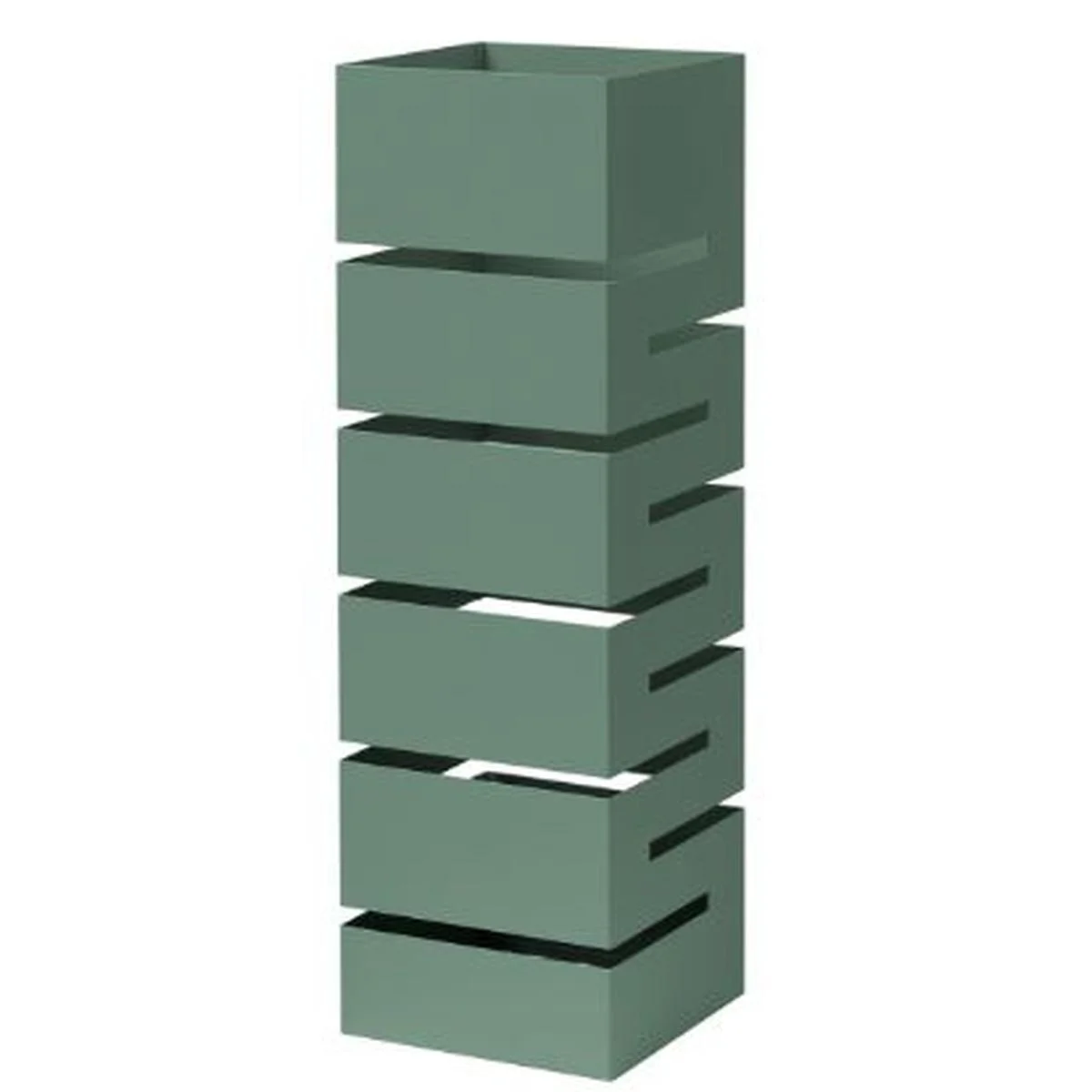 Portaombrelli Metallo Geometrico Verde cm.15x15x49