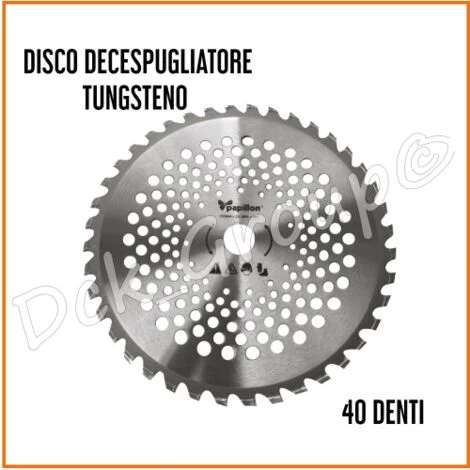 DISCO LAMA IN ACCIAIO 255mm 40 DENTI PER DECESPUGLIATORE TAGLIAERBA