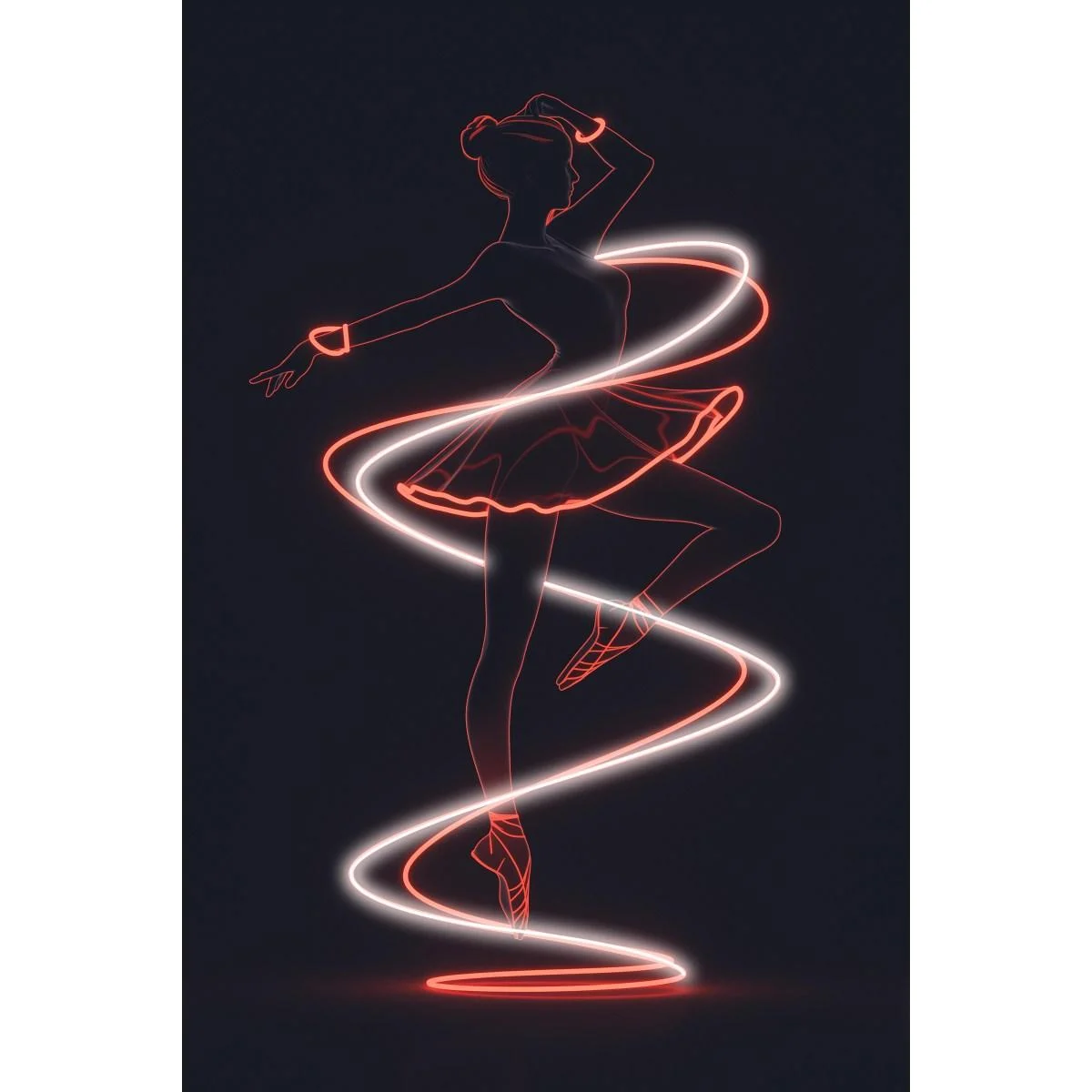 Quadro LED Dancer cm.60x90