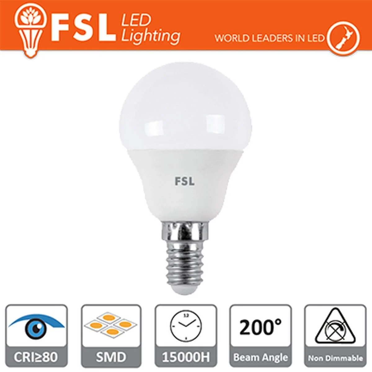 Lampadina E14 Led 5,5W 460LM 3000k 220V Luce Calda