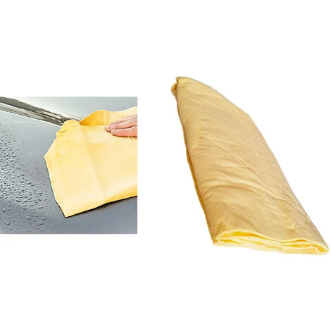 Panno pelle daino vetri pulizia casa auto 43X32cm assorbente resistente