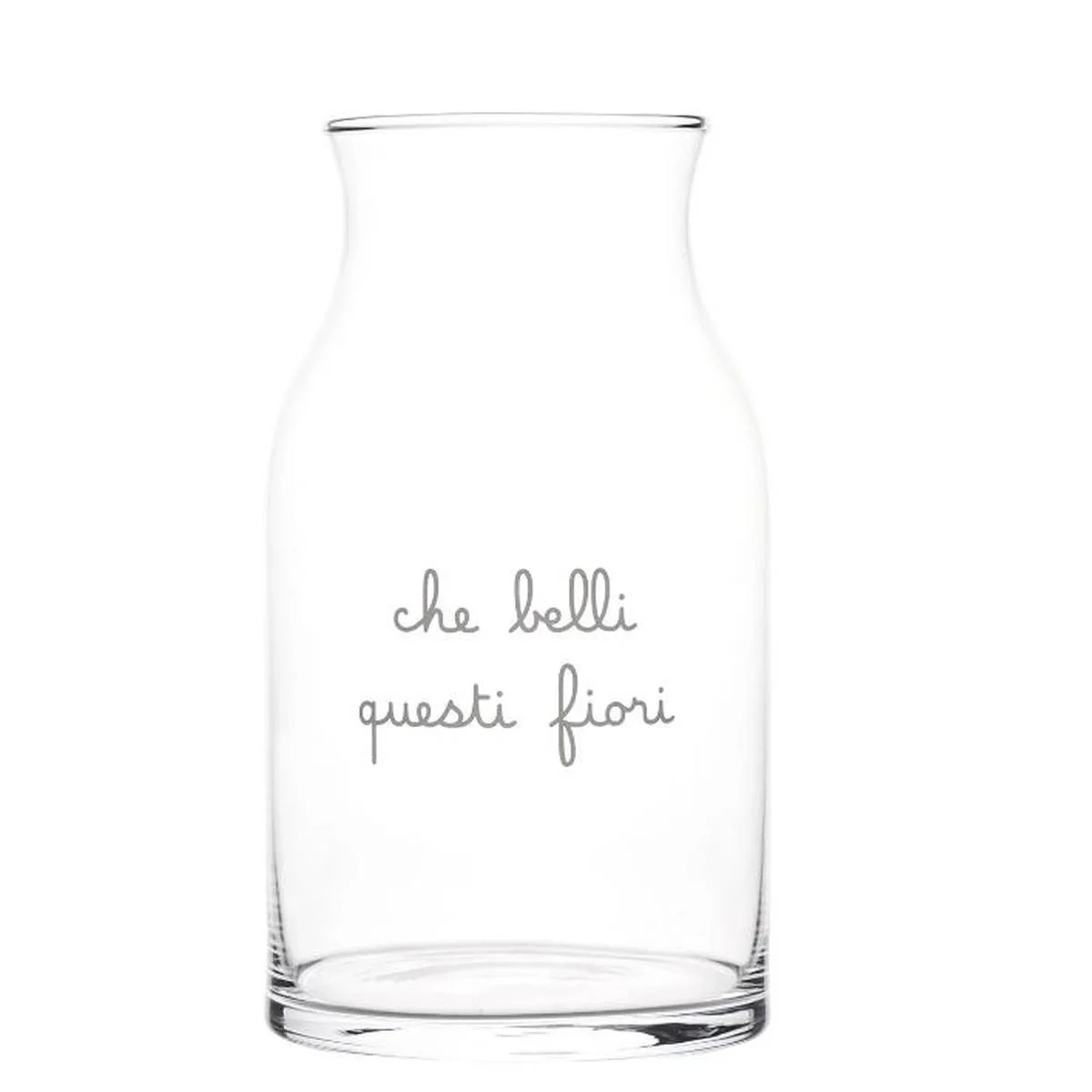 Vaso Vetro Simple Day Trasparente con Scritta cm.27