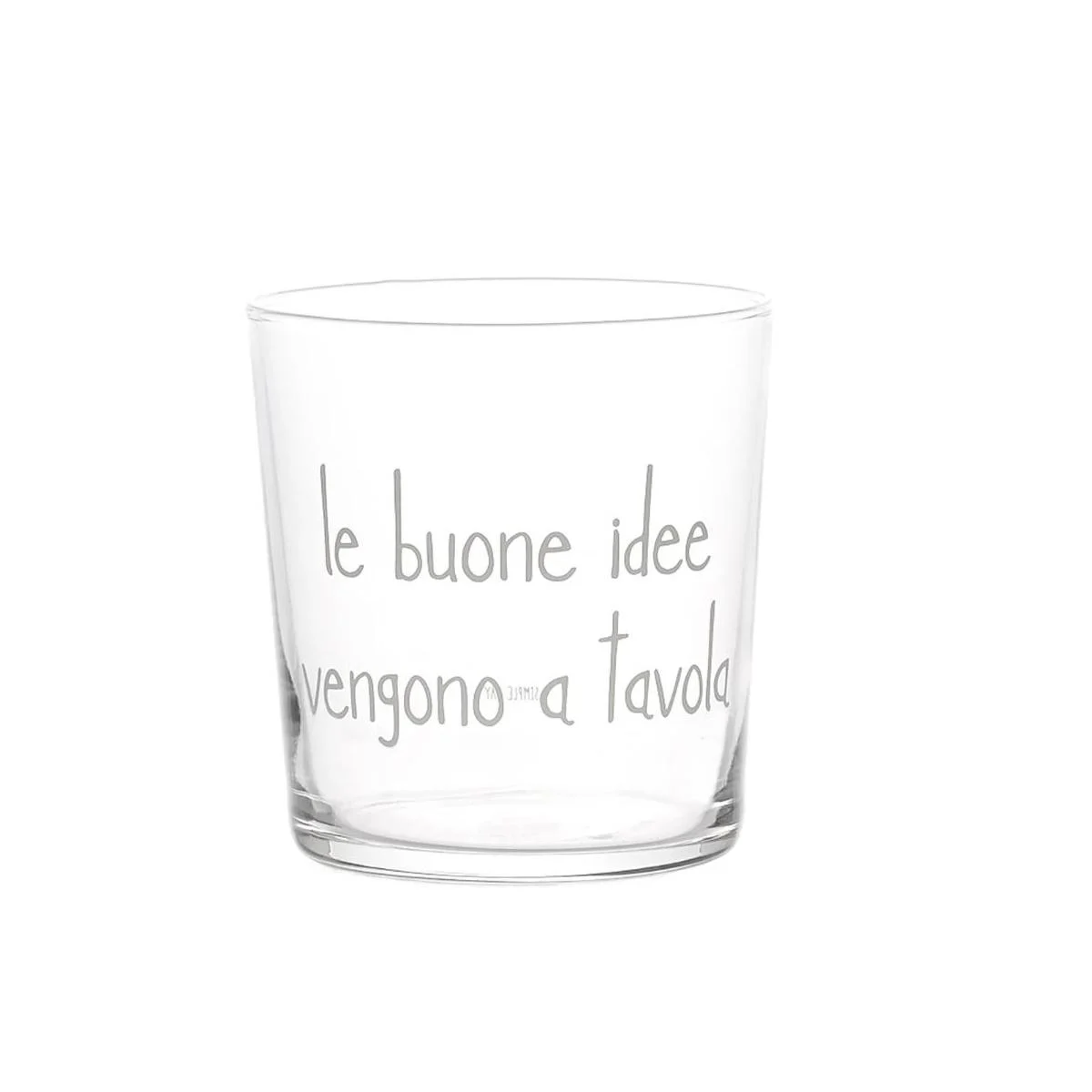 Bicchiere Vetro p1 "Buone Idee a Tavola" Simple Day ml.355