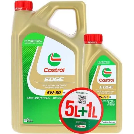 Olio Motore - CASTROL EDGE - 5W-30 LL - 5L+1L - 057356