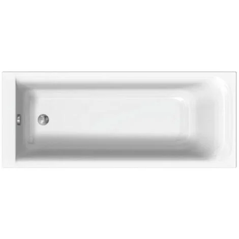 Vasca da bagno Rekord Straight con piedini 160 x 70 cm in acrilico, bianco (XWP1660000)