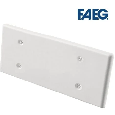 Coperchio rettangolare per scatola incasso 506 507 bianco con viti cassetta 6 7 moduli posti