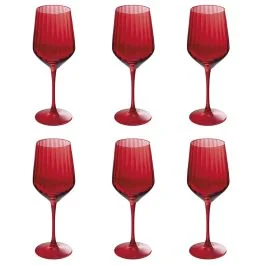Set 6 calici 510 ml in vetro, Optic