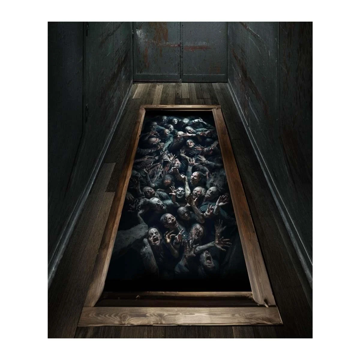 Decorazione halloween adesiva zombie pavimento