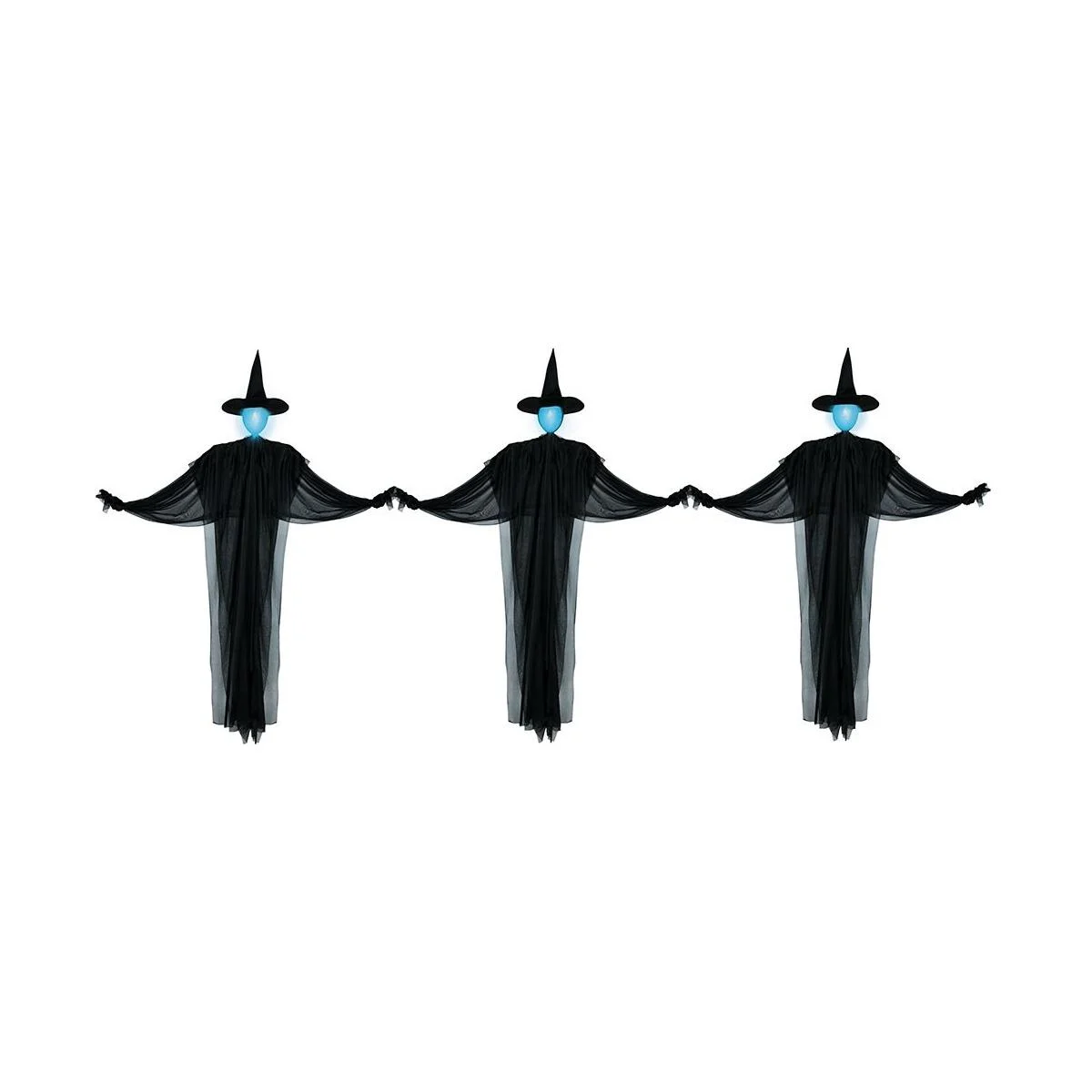 Streghe pvc testa luminosa Set 3 pz