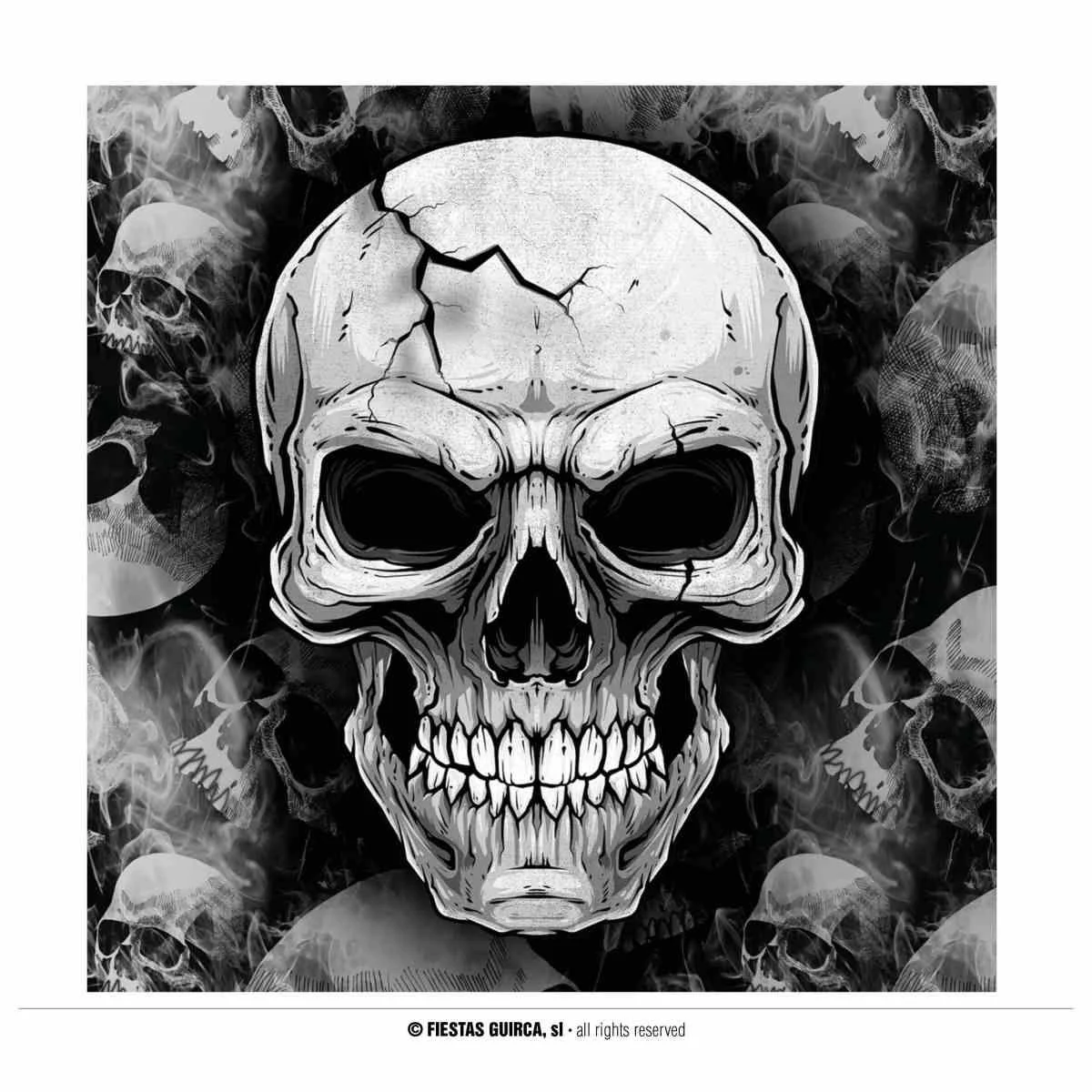 Tovagliolo Halloween Teschio 20 pz.